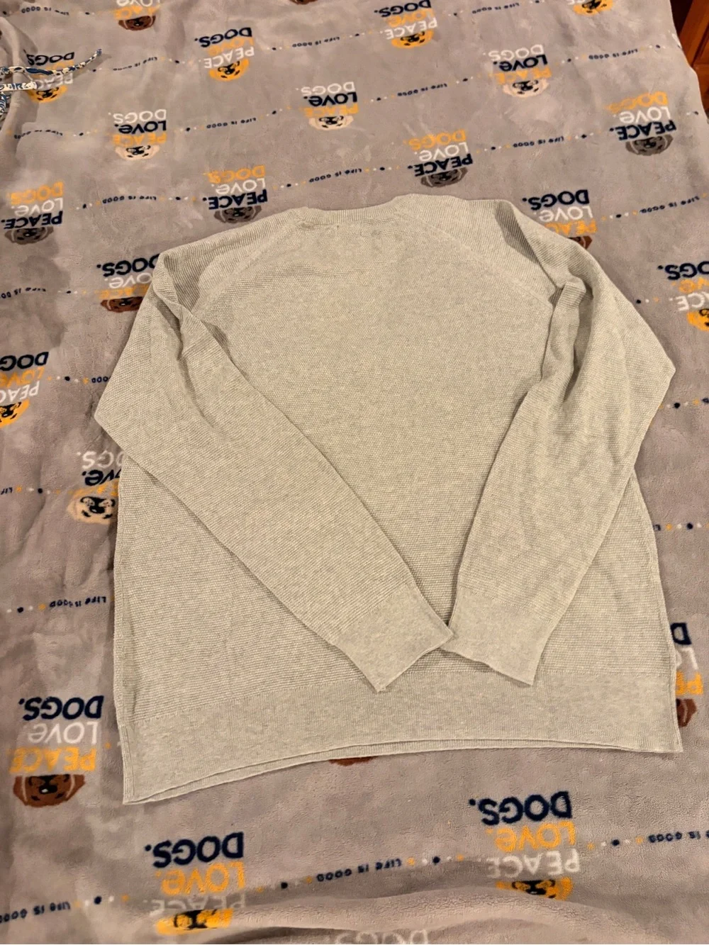 NWT J. Crew Men's XL Light Gray Crewneck Sweater - 100% cotton